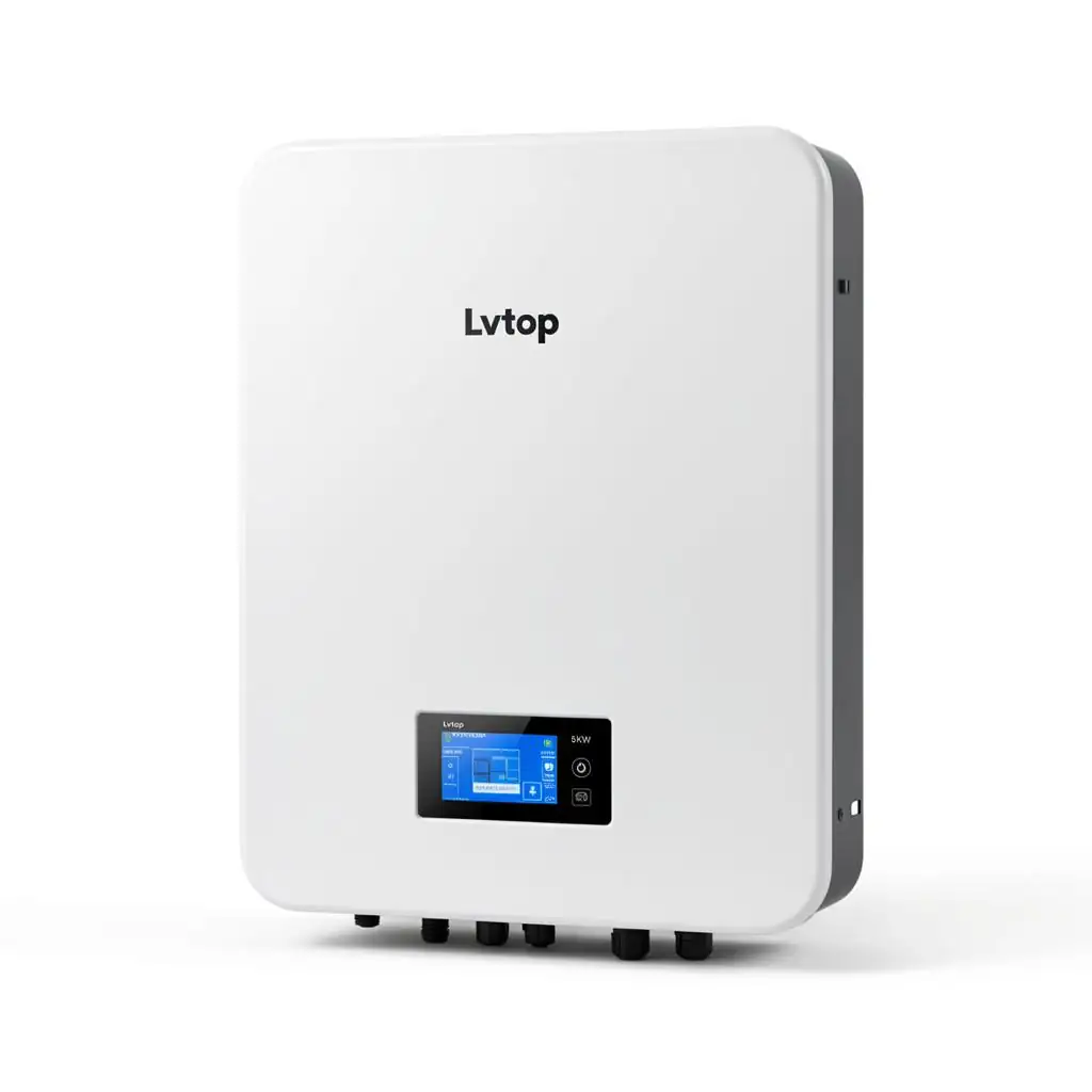 Lvtop 5kW hybrid solar inverter wall-mounted with LCD