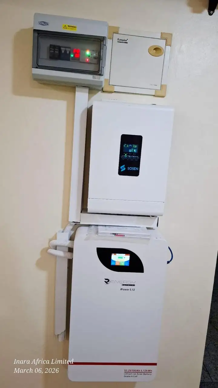 Lvtopsun 10.24kWh stackable LFP battery installation
