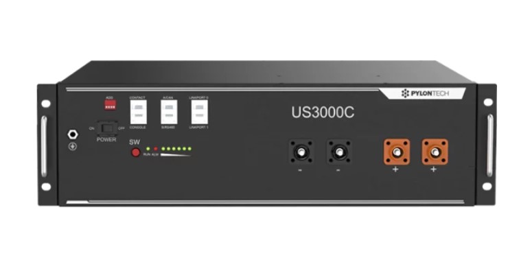 Pylontech US3000C 3.5kWh compact stackable lithium battery module