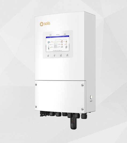 Solis S6-EH1P 6kW hybrid inverter packaged ready for install