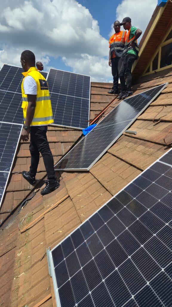LONGi Hi-MO 5 410W mid-range monocrystalline solar panel against sky